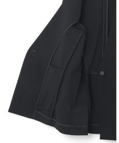 ICB 【洗える】コットンコンプレッシャー ノーカラージャケット