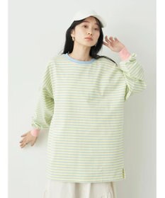 earth music&ecology トリカラーボーダーロンＴＥＥ