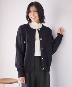 ANY 【洗濯機可】スウェットライクカーディガン