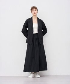 uncrave メモリータフタ フレアスカート