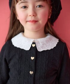 ANY KIDS 襟 刺繍 カットソー