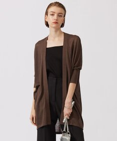 ICB 【洗える】 リネンポリエステルハイゲージ カーディガン