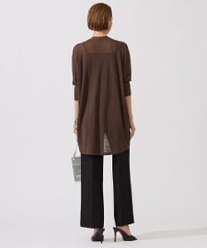 ICB 【洗える】 リネンポリエステルハイゲージ カーディガン