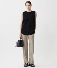 ICB L 【接触冷感・洗える】コンパクトスムース ノースリーブ Tシャツ