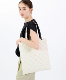 LeSportsac LG EMERALD TOTE W/ PEARLS/スターライトパール
