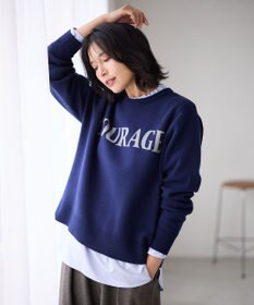 ANY 【洗濯機可】スウェットライクロゴニット