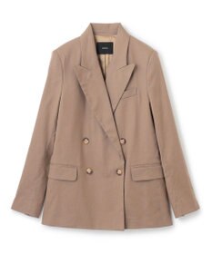 JOSEPH ストレッチリネンコットン　ダブルブレステッドジャケット