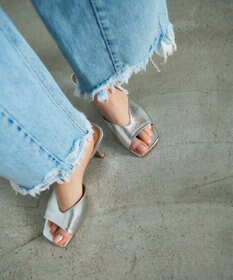 GRACE CONTINENTAL FABIO RUSCONI メタリックミュール