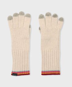 Paul Smith ストライプ リブニット グローブ