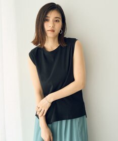 YECCA VECCA コットンスムースノースリーブトップス