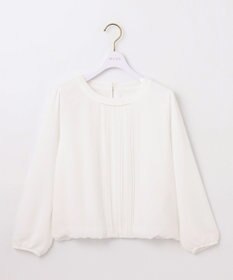 ANY SIS 【洗える】フロントプリーツシフォン ブラウス