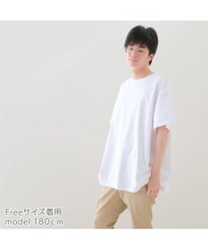 Mother garden しろたん ビッグ Ｔシャツ 半袖 バックプリント 《入道雲》 フリーサイズ