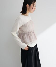 Green Parks オーガンジービスチェドッキングプルオーバー