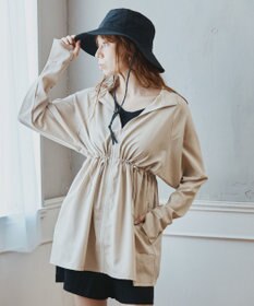 San-ai Resort（三愛水着楽園） 【WEB限定】5点セット バケットハット付きUVカット リブタンキニ+ラッシュガードセット水着【BeachQueen(ビーチクイーン）】