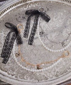 earth music&ecology ナイトメア／レースリボン付きチャーム