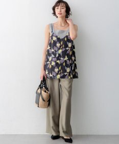 23区 【先行予約】ブライトカルゼ ワイド パンツ