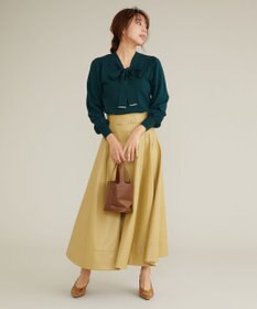 Feroux 【洗える】プチパールボウタイ ニット