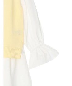 earth music&ecology ＳＥＴ２点Ｖネックベスト＋スタンドカラーチュニック