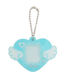 WEGO 【痛バ＆推し活グッズ】ハートエンジェルIDフォトケースキーホルダー