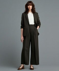 uncrave 【防しわ・洗濯機洗い可】ウォッシャブル ダブルクロス ワイドパンツ（uncrave STANDARD）