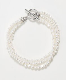 Phoebe レイヤードバロックパールマンテルブレスレット　シルバー