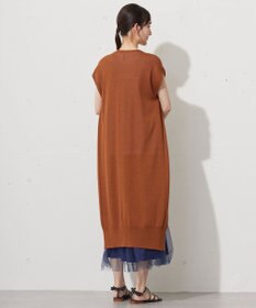 自由区 L 【カタログ掲載・洗える】ペーパーブレンドニット ジレ