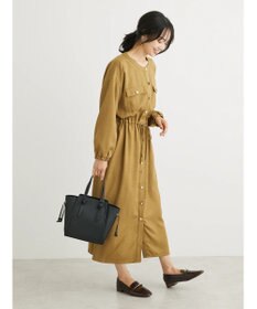 Green Parks ・ＥＬＥＮＣＡＲＥ　ＤＵＥ　イロイロ釦ドロストワンピース