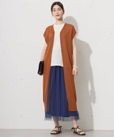 自由区 L 【カタログ掲載・洗える】ペーパーブレンドニット ジレ