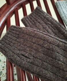 TOQUE 〈大草直子さんアドバイザー〉ベビーアルパカ×ウール縮絨ニットアームウォーマー