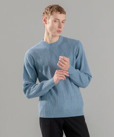 JOSEPH HOMME 新柄【洗える】シルクバルキー  クルーネックニット