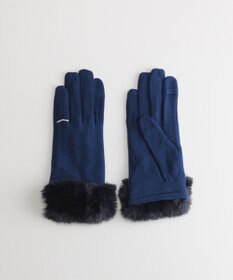 ORuKuBET リングビジューエコファー ジャージグローブ(WOMEN)【タッチパネル対応】