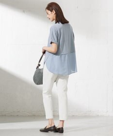 J.PRESS LADIES L 【洗える・抗菌防臭】FABRIC COMBI ニット