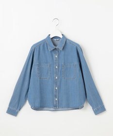 J.PRESS LADIES 【洗える】5ozバージラコンパクト デニムシャツ