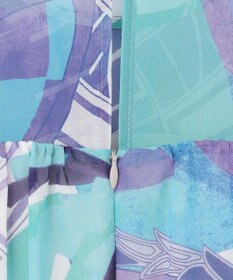 GRACE CONTINENTAL アールデコリゾートプリントワンピース