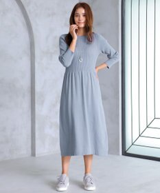 Tiaclasse 【2点セット】ケーブルトップス＆ニットワンピースセット