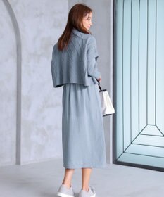 Tiaclasse 【2点セット】ケーブルトップス＆ニットワンピースセット