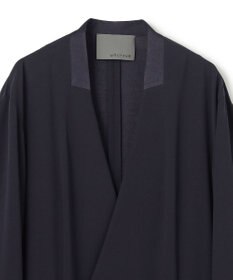 uncrave バックサテンジョーゼット ノーカラージャケット