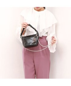 UNBILLION カシュカシュ cachecache / ギャザーハンドルメタリックミニショルダー