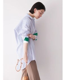 AMERICAN HOLIC イージーケアバックオープンシャツチュニック