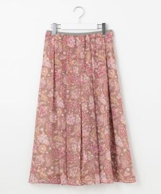 自由区 【速乾性・放湿性・防シワ性】サラサプリント タックスカート