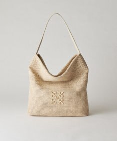 russet ナイロンラフィアワンショルダーバッグ(CE-1714)