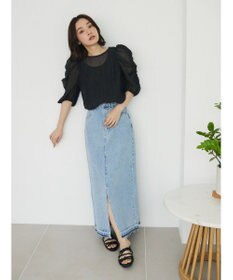 Green Parks ・ＡＮＤ　ＳＥＡＲＣＨ　シアーパワーショルダーブラウス