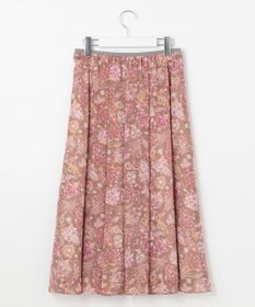 自由区 【速乾性・放湿性・防シワ性】サラサプリント タックスカート