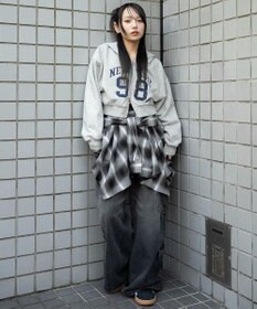 WEGO グラフィックショートZIPパーカー