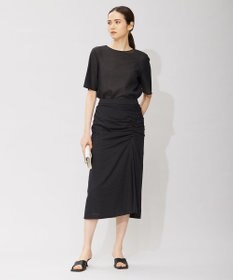 ICB 【洗える】コットンリップル Tブラウス