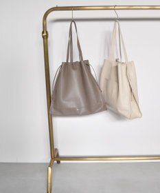 blancle シュリンクレザー スクイーズビッグトート