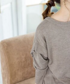 Tiaclasse 【洗える】重ね着風大人ニットチュニック
