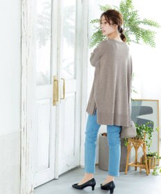 Tiaclasse 【洗える】重ね着風大人ニットチュニック