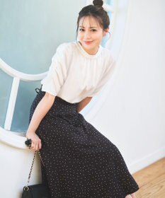 ANY SIS S 【低身長企画】レースアップナローフレア スカート