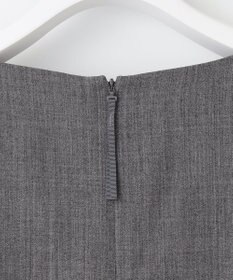 自由区 S 【洗える】ウールミックスストレッチツイル ワンピース